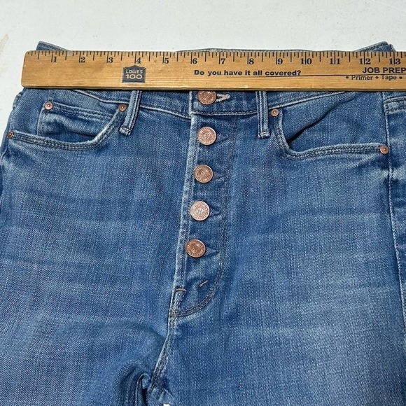 MOTHER Denim Cropped Ankle Jeans - Picture 2 of 9